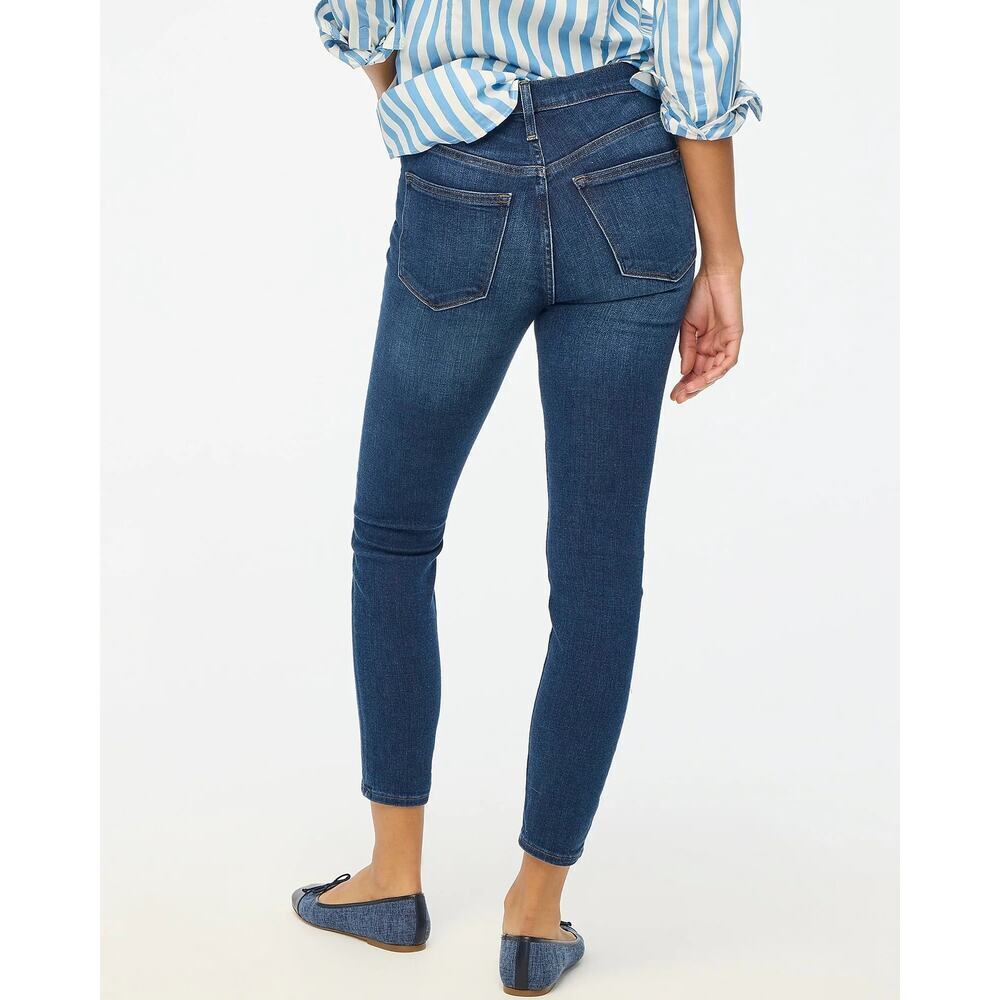 9" mid-rise skinny jean in signature stretch j crew sz 33 EUC ankle cigarette